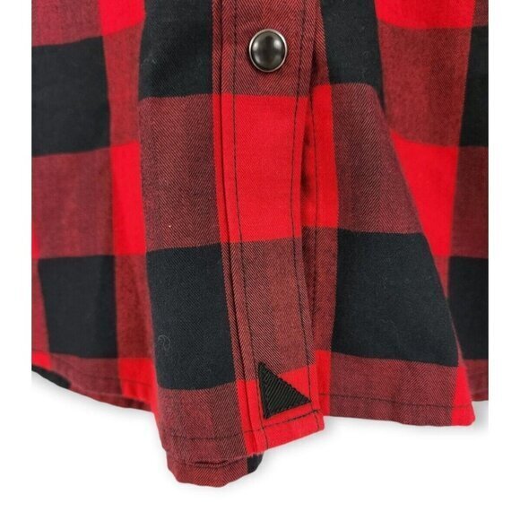 UNTUCKit Dylan Buffalo Plaid Snap Button Shirt Size 16 - Picture 4 of 5